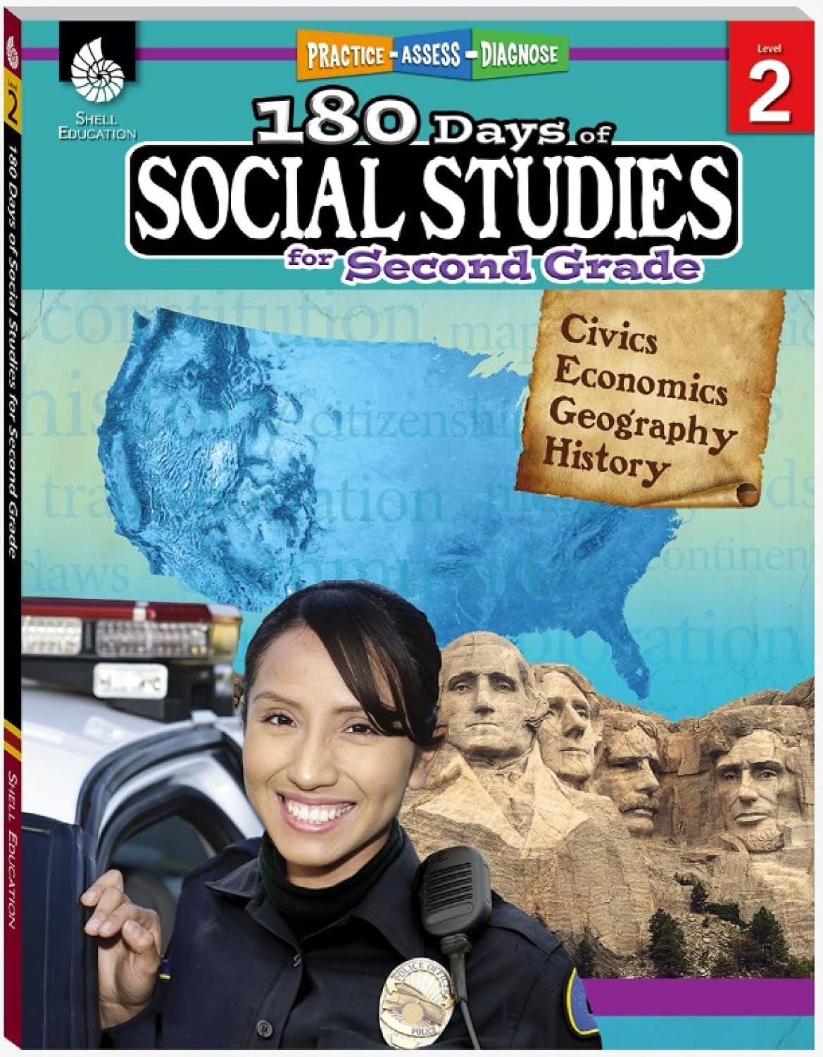 180 Days®: Social Studies for Second Grade: Practice, Assess, Diagnose