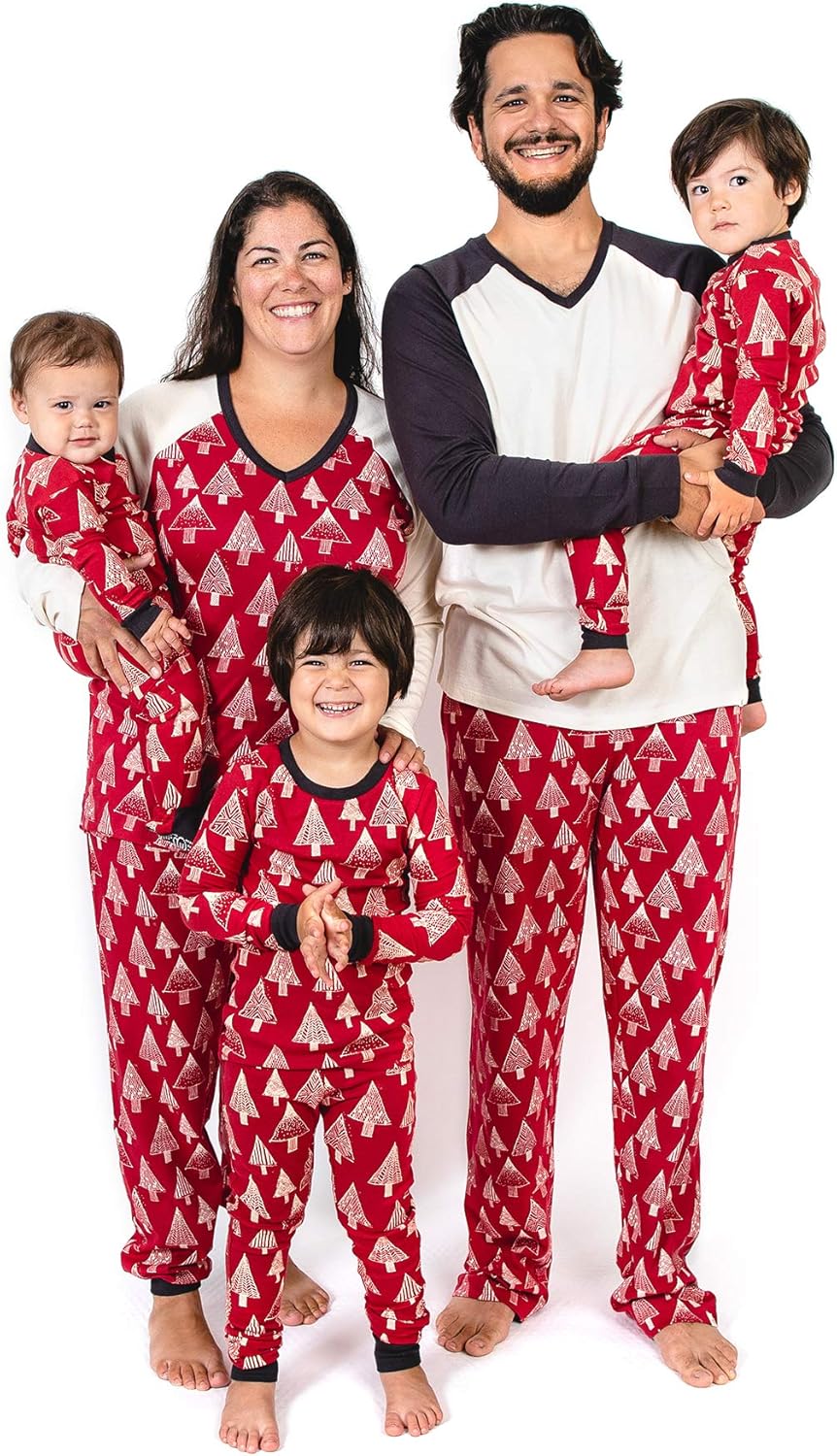 Burt's Bees Baby Women's Family Jammies, Holiday Matching Pajamas, Organic Cotton Pjs Set