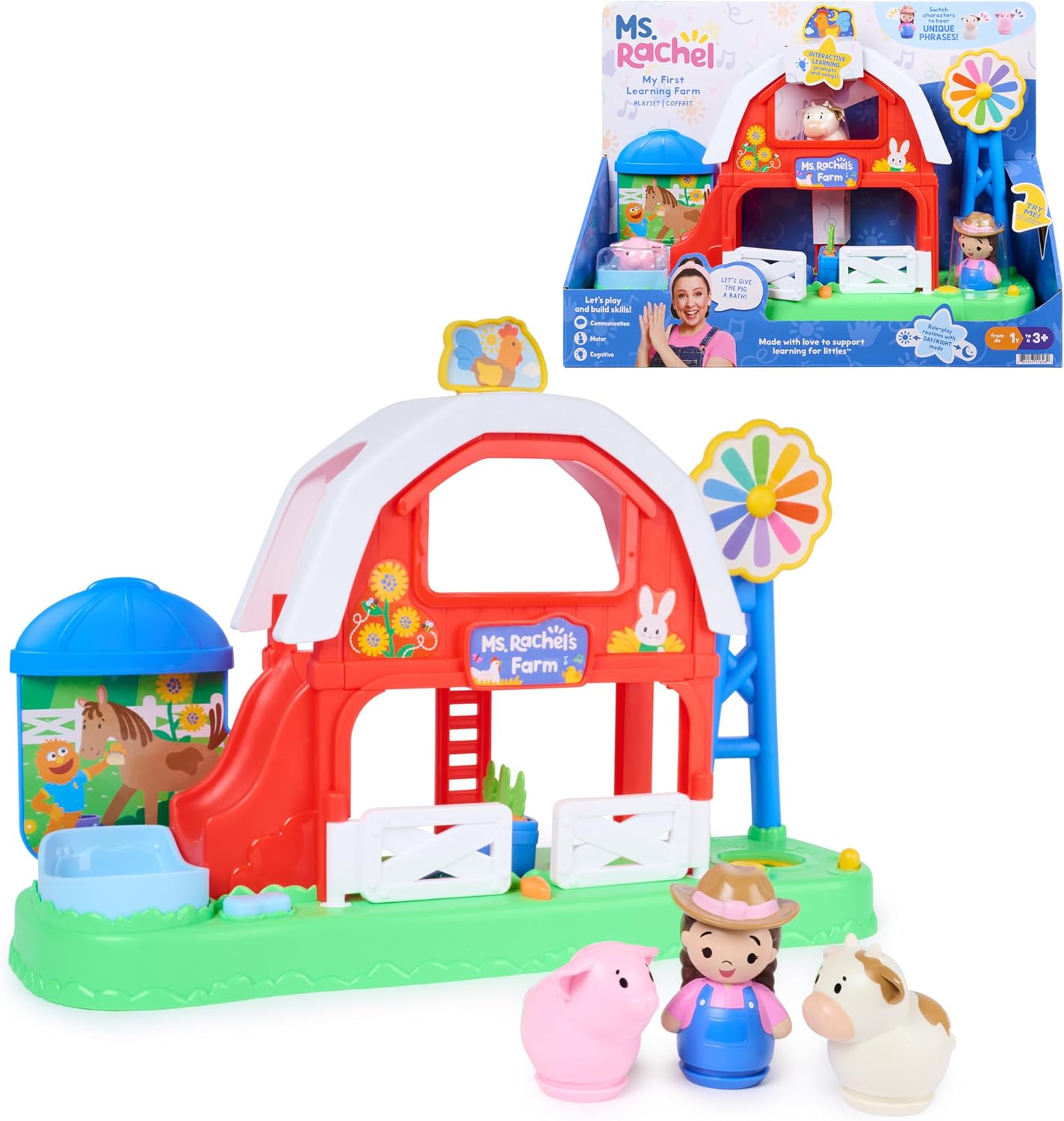 Ms. Rachel My First Learning Farm with Songs, Phrases & Animal Figures
