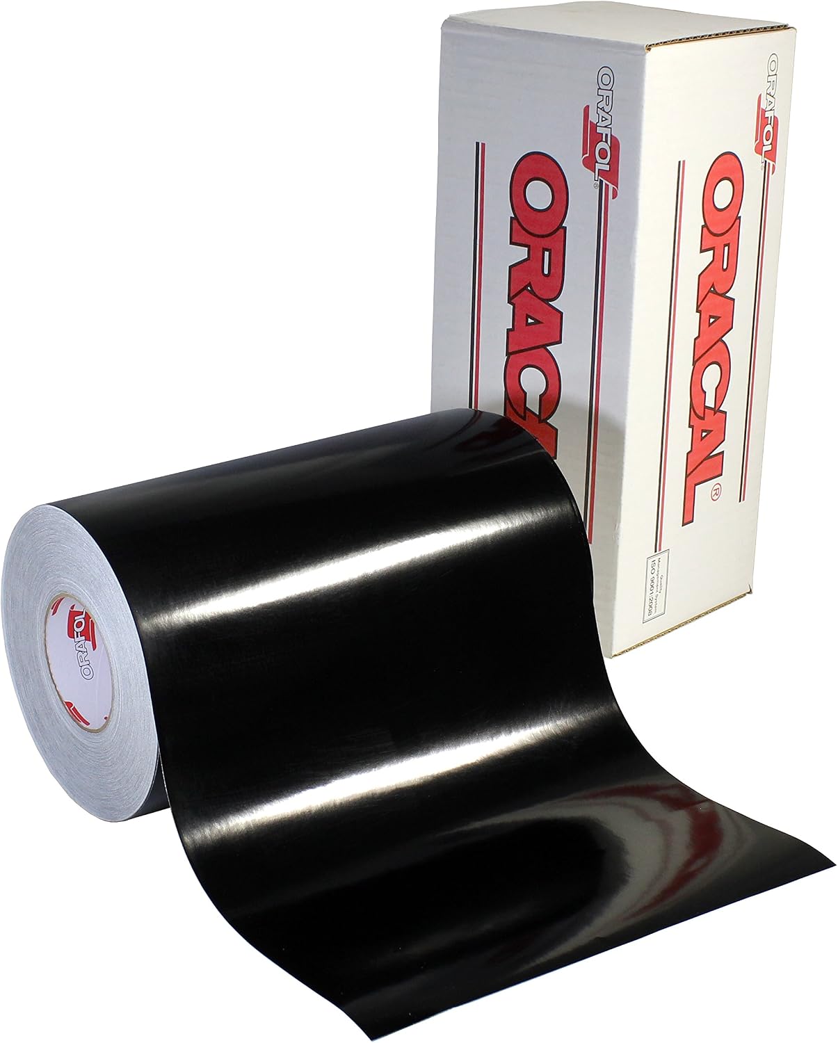 ORACAL 651 Permanent Adhesive Black Gloss Vinyl (12 Inches x 6 Feet)