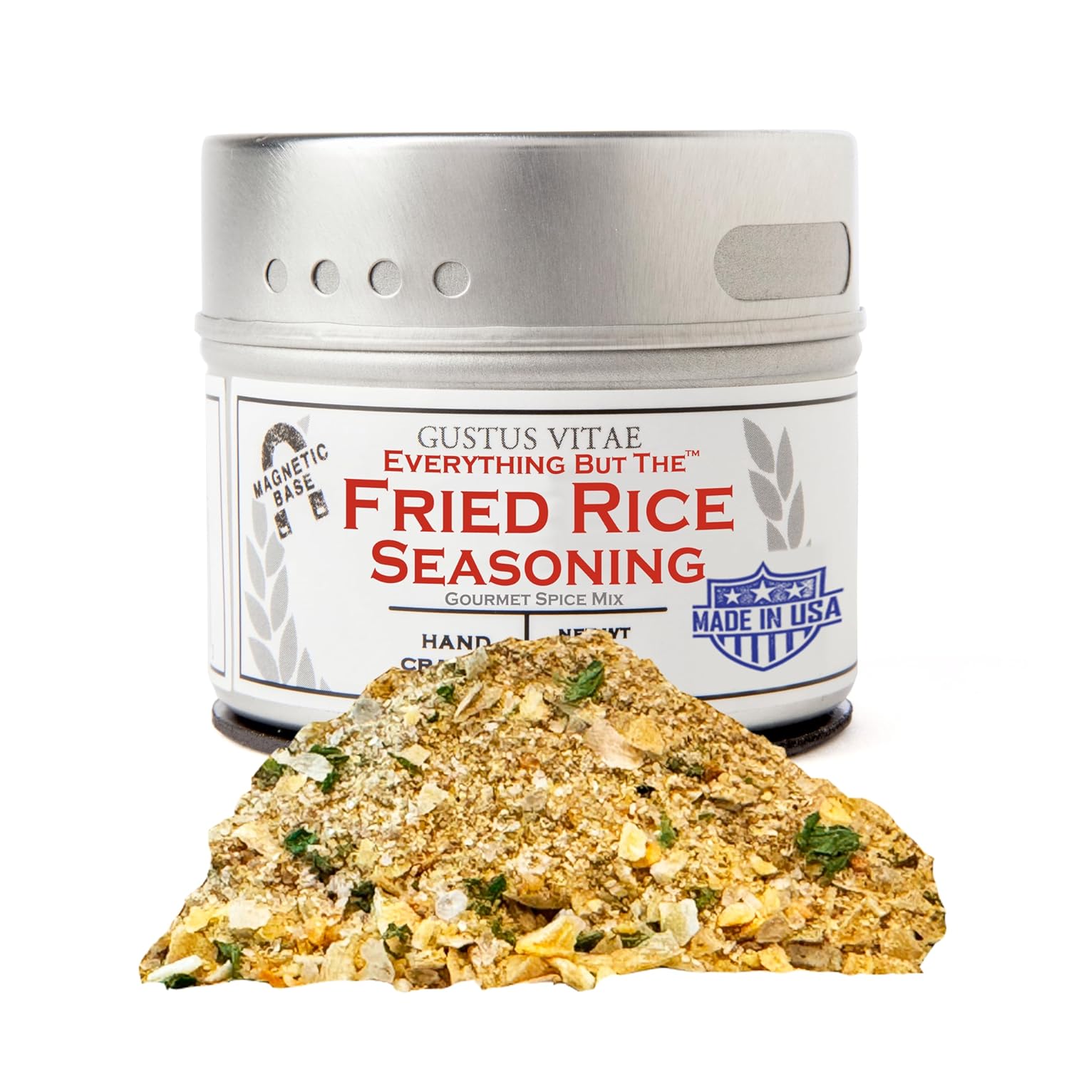 Everything But The Fried Rice Seasoning | All Natural | Non GMO | Hand Crafted | Small Batch | GLP-1 Friendly | Gourmet Spice Mix | Made In USA | No MSG | Artisanal Rub | Ultra Luxury Seasoning | Magnetic Tin | No Artificial Colors or Flavors | Gustus Vitae | #234