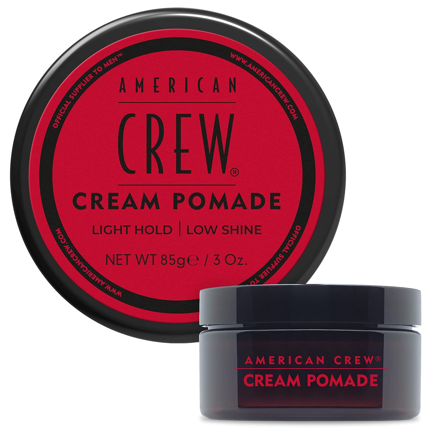 American Crew Men's Cream Pomade, Light Hold & Low Shine, 3 oz