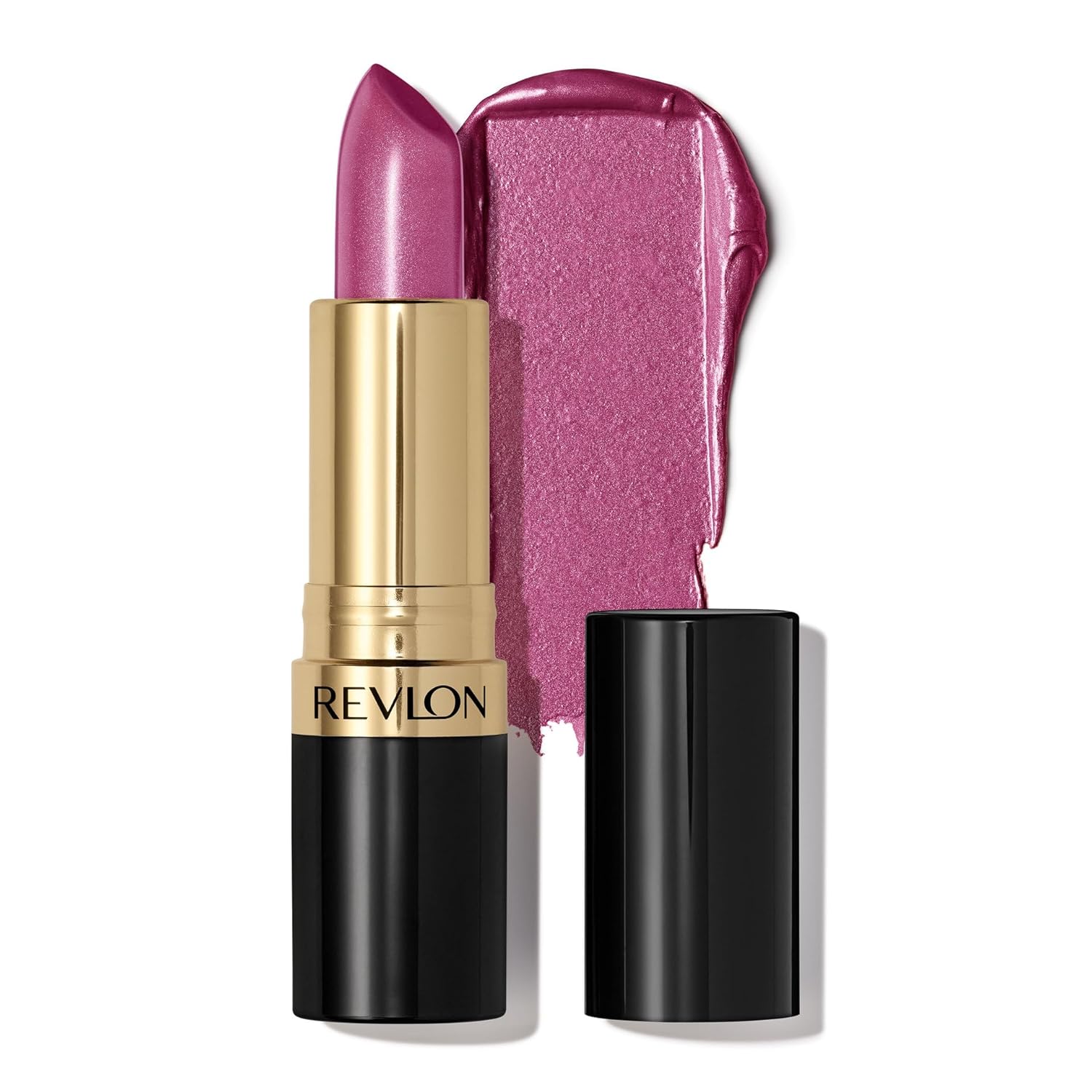 Revlon Super Lustrous Lipstick, High Impact Lipcolor with Moisturizing Creamy Formula, Infused with Vitamin E and Avocado Oil in Berries, Iced Amethyst (625) 0.15 oz