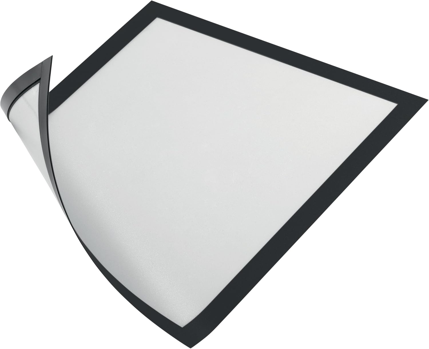 Durable DURAFRAME A4 Magnetic Display Frames for Metal Surfaces - Anti-Glare Sign and Poster Holders - 5 Pack - Black - Perfect for Fridges and Whiteboards