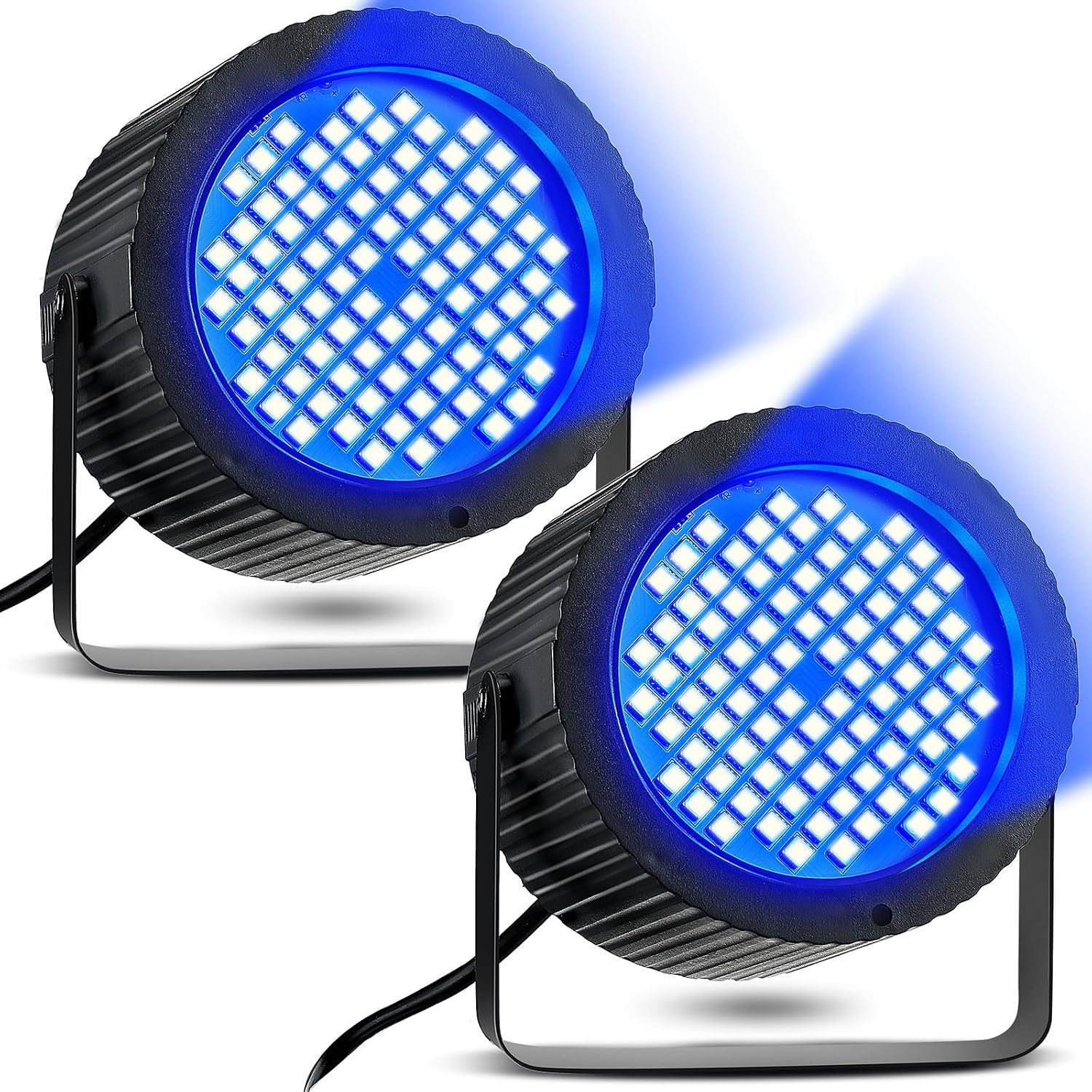 Funtery 2 Pcs 88 LED Halloween Strobe Light Outdoor for Parties, Blue