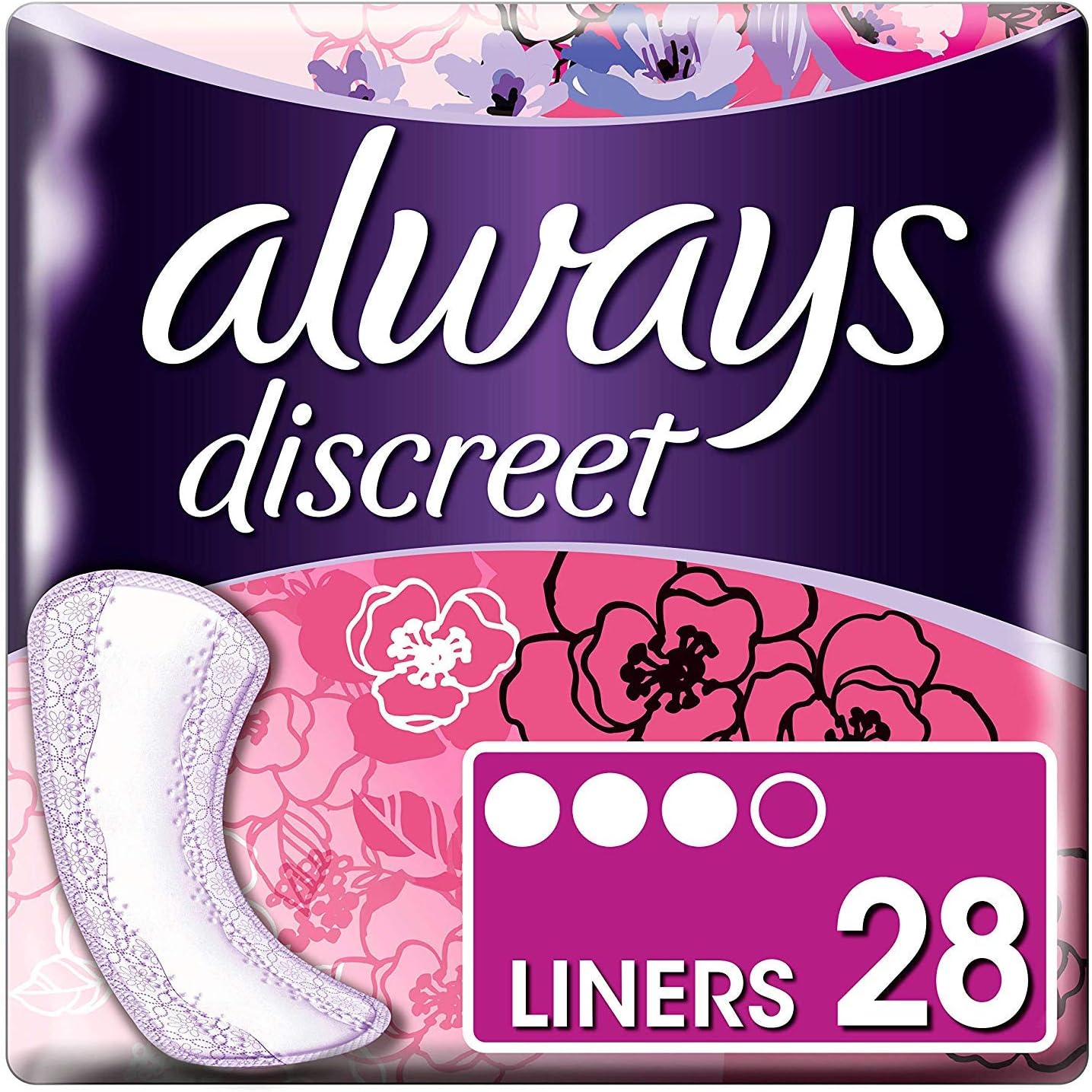 Always - 28x Discreet Normal Panty Liners for Urine Loss - 1 Piece