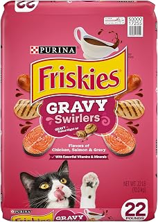 Purina Friskies Dry Cat Food, Gravy Swirlers - 22 lb. Bag