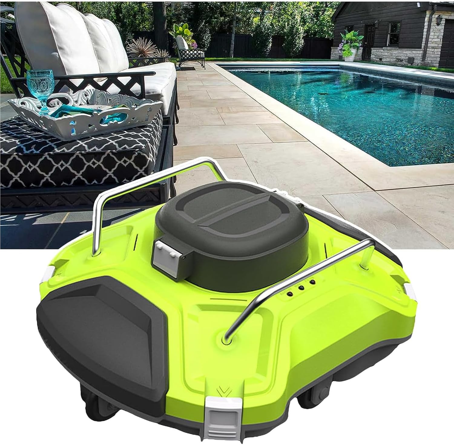 Automatic Pool Cleaner, Smart Control Underwater Vacuum Cleaner, Pool Vacuum Cleaner Robot with 6 Litre Bag