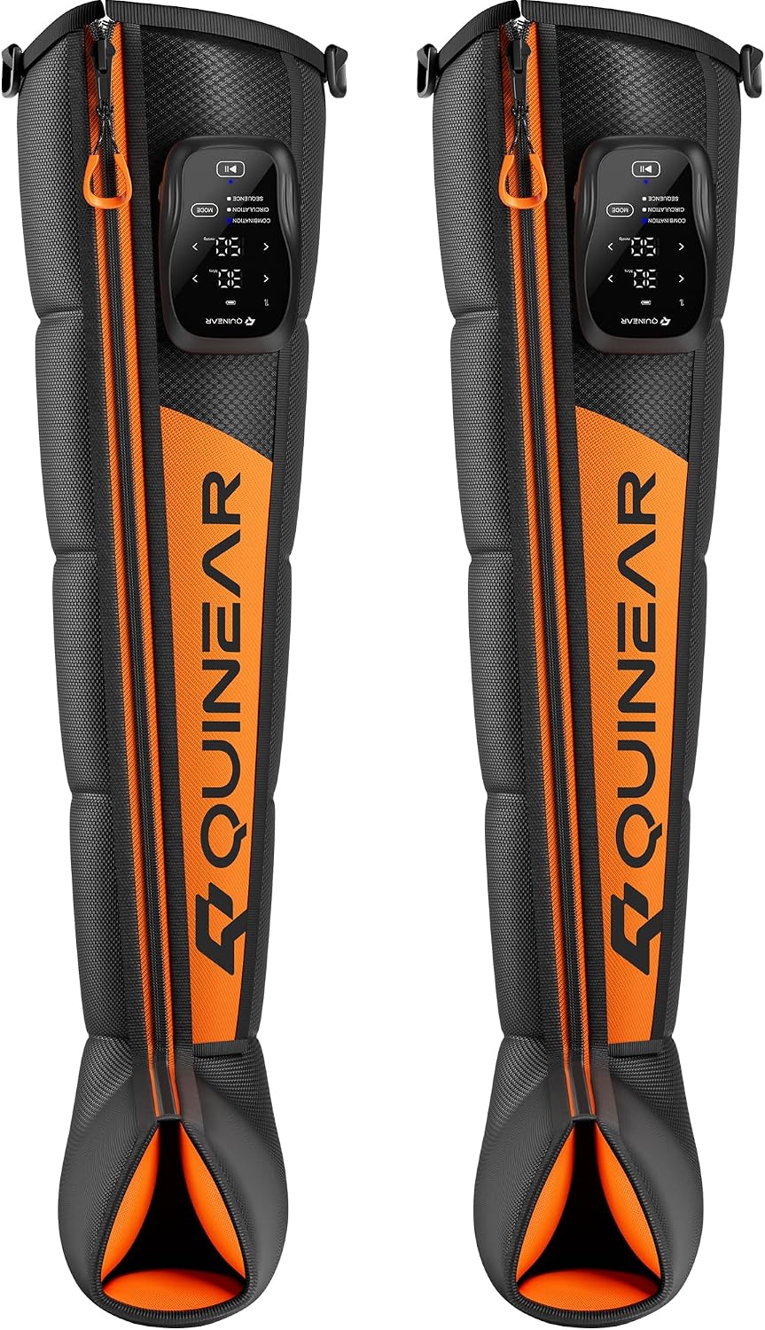 QUINEAR Cordless Leg Compression Recovery System for Athletes Small