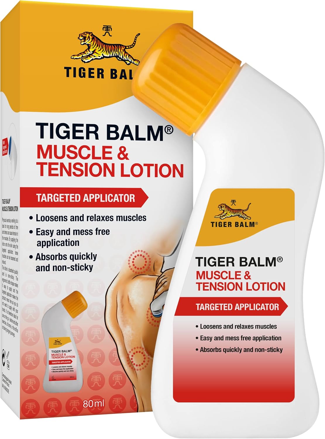 Tiger Balm Muscle and Tension Lotion with Applicator 80ml
