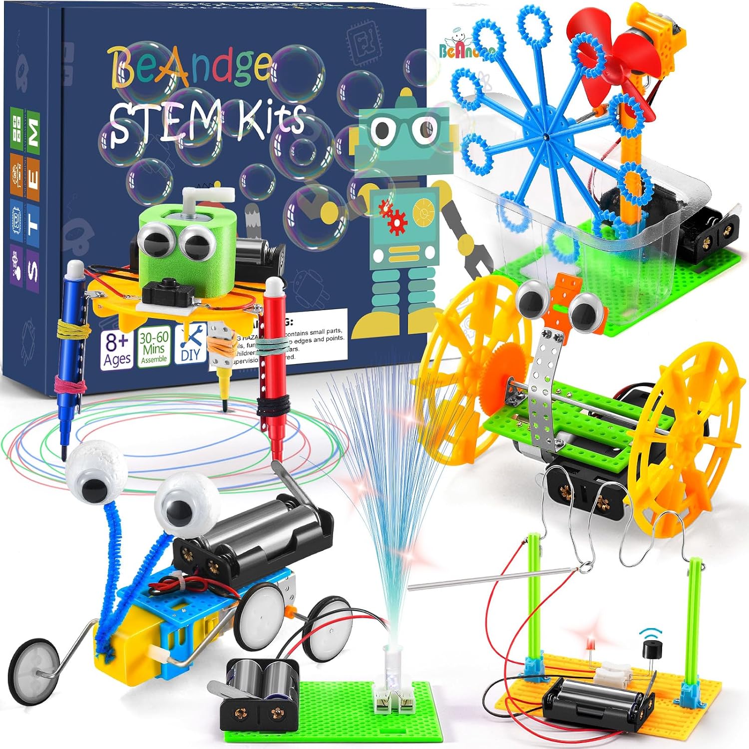 BeAndge Robotics STEM Kits for Kids Science Robot Building Crafts Age 8-12