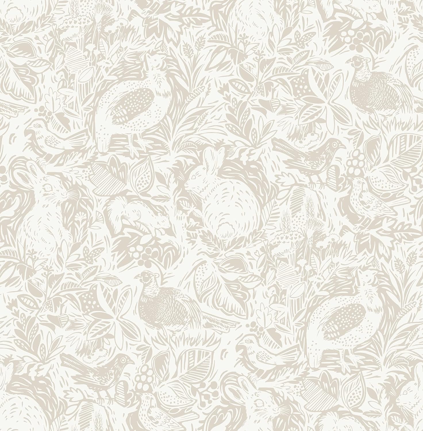 NuWallpaper Cream Terrene Peel & Stick Wallpaper