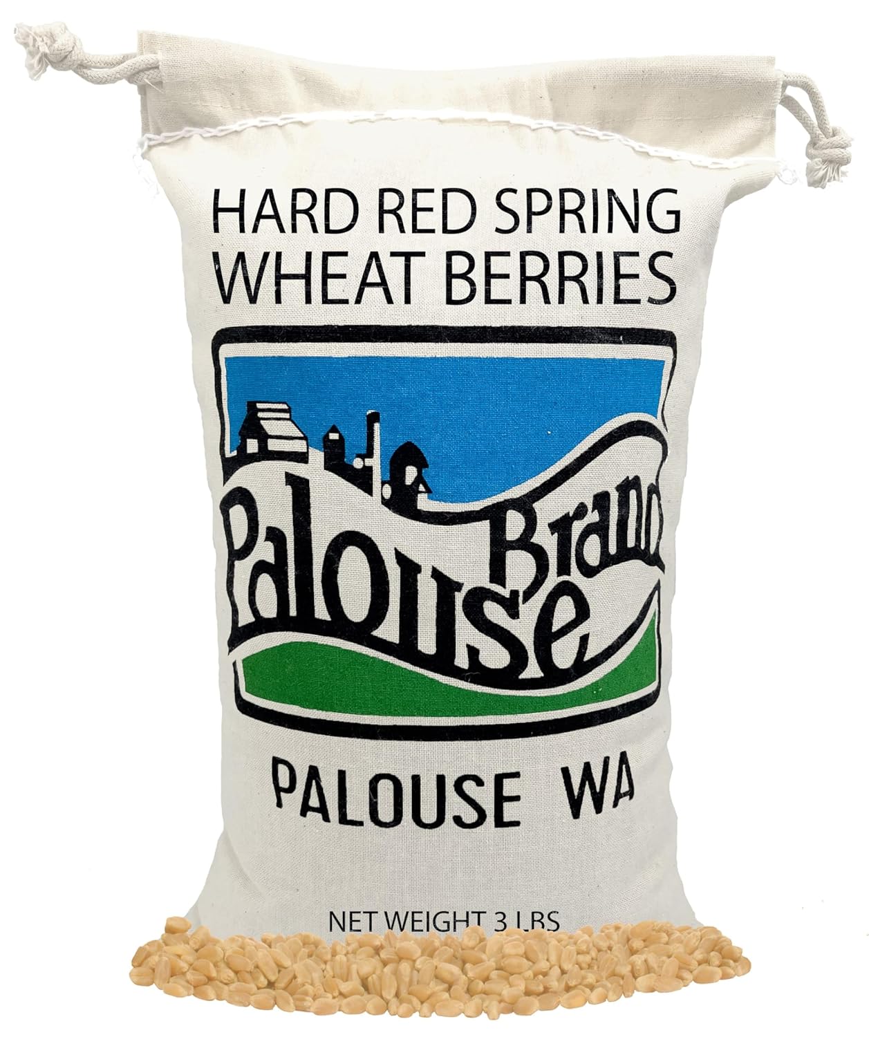 Certified Glyphosate Residue Free | Wheat Berries | Hard Red Spring | 3 LBS | Family Farmed in Washington State | 100% Desiccant Free | Non-GMO | USA Grown | Field Traced