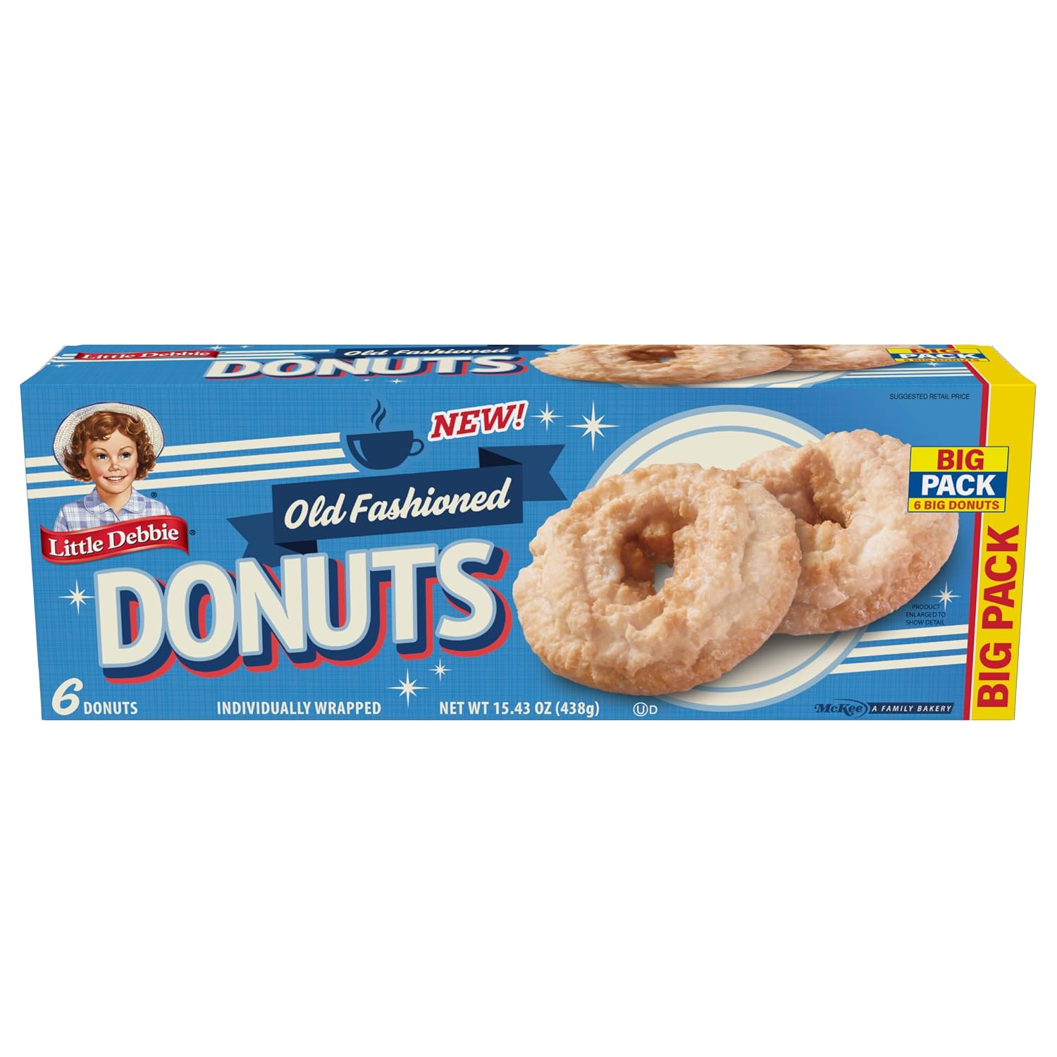 Little Debbie Old Fashioned Donuts Big Pack, 15.43 oz Box