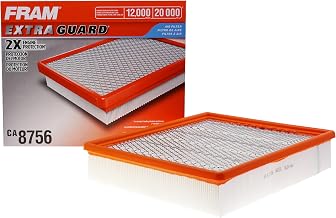 FRAM Extra Guard CA8756 Replacement Engine Air Filter for Select Cadillac, Chevrolet and GMC Models, Provides Up to 12 Months or 12,000 Miles Filter Protection