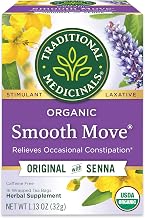 Traditional Medicinals Smooth Move, Helps Relieve Constipation Overnight, 16 Teabags