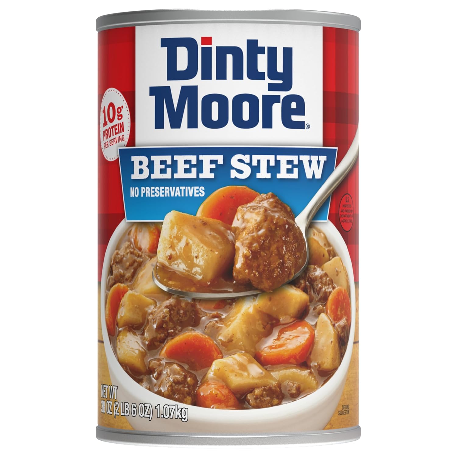 DINTY MOORE Beef Stew with Potatoes & Carrots, Canned Food, 38oz x1