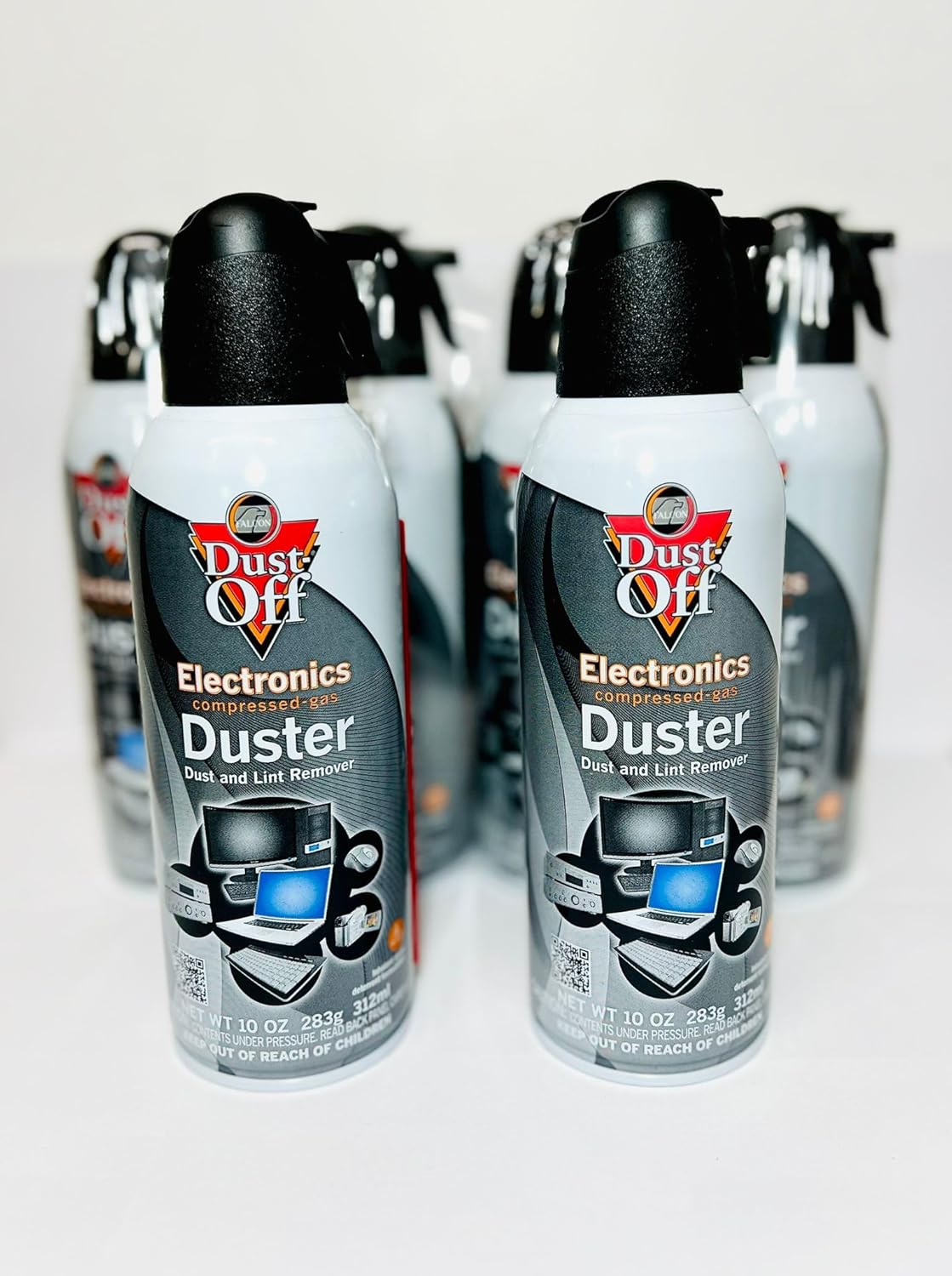 Dust-Off Disposable Electronics Dusters, 10 oz Cans, 6 Pack, Compressed Air Can