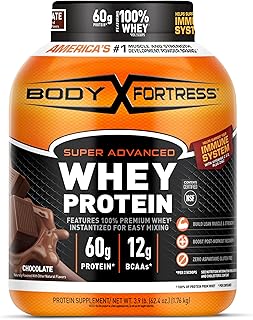 Body Fortress 100% Whey, Premium Protein Powder, Chocolate, 3.9lbs (Packaging May Vary)