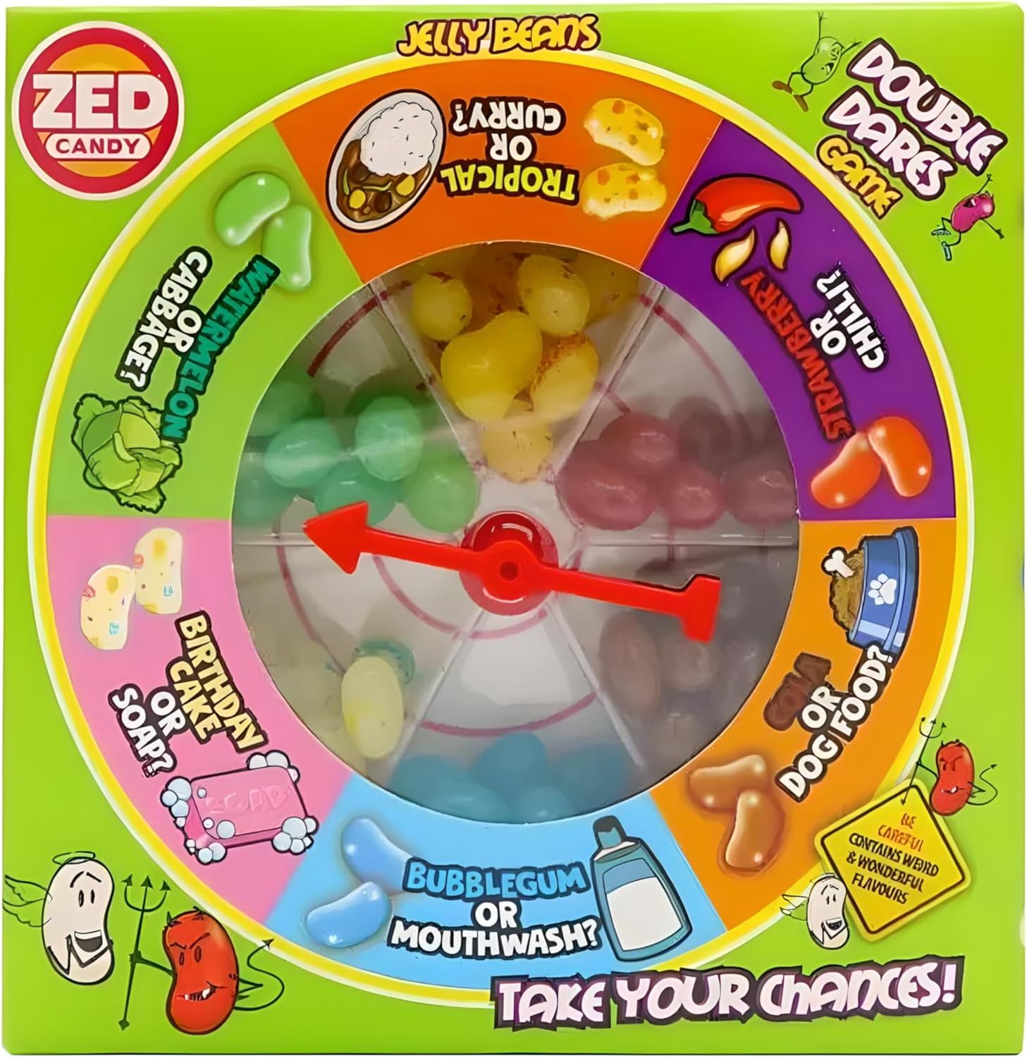 ZED Candy Double Dares Jelly Bean Game, Extreme Edition, 120 g (Pack of 1)
