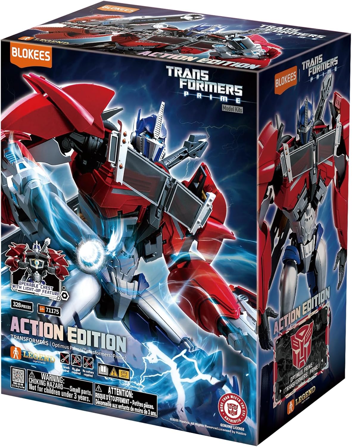 BLOKEES - Transformers - Action Edition 06 - Optimus Prime - Transformers: Prime - Model Kit - Assembly Required - No Tools - No Cutting - No Glue - No Paint - 14+
