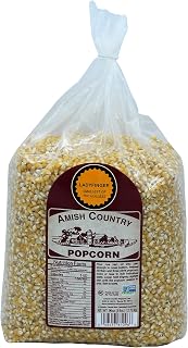 Amish Country Popcorn | 6 lb Bag | Ladyfinger Popcorn Kernels | Old Fashioned, Non-GMO and Gluten Free (Ladyfinger - 6 lb Bag)