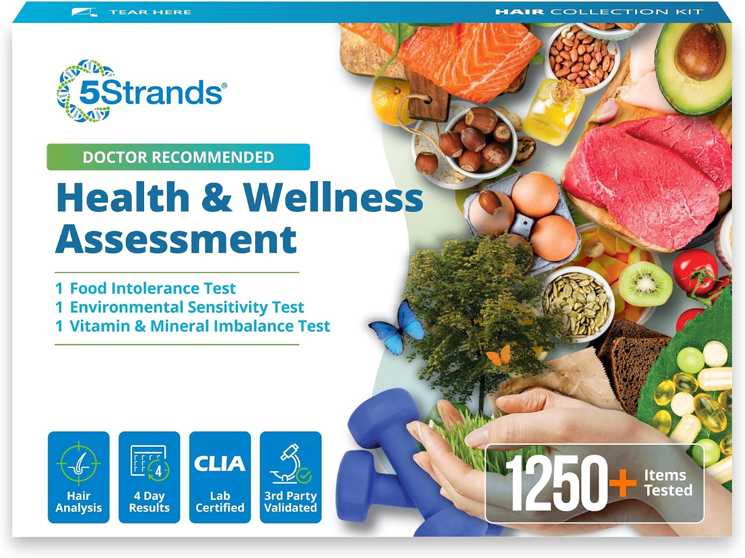 5Strands Health & Wellness Assessment for Adults & Kids Including 3 Tests