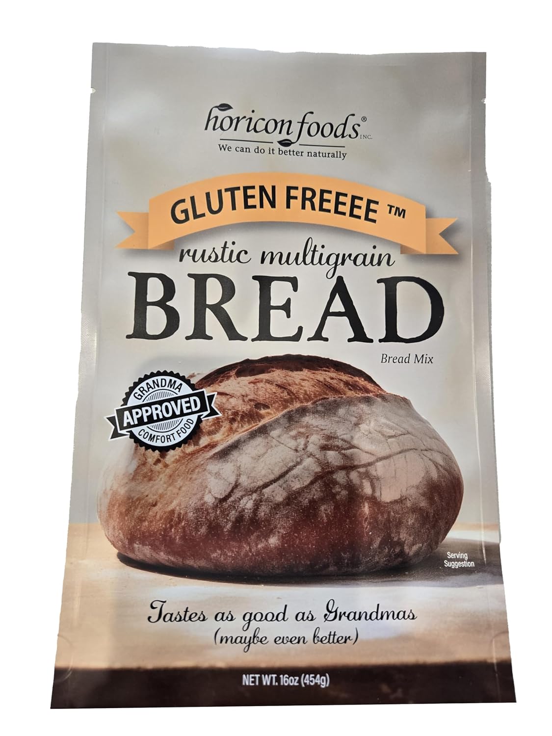 Glutenfreeee Gluten Free Rustic Multigrain Bread Mix, 16 Ounce - Whole Grain, Delicious, Vegan, Breakthrough Recipe, Artisan, Crispy Crust, Develops Real Dough, Moist Crumb, Easy, Celiac Friendly