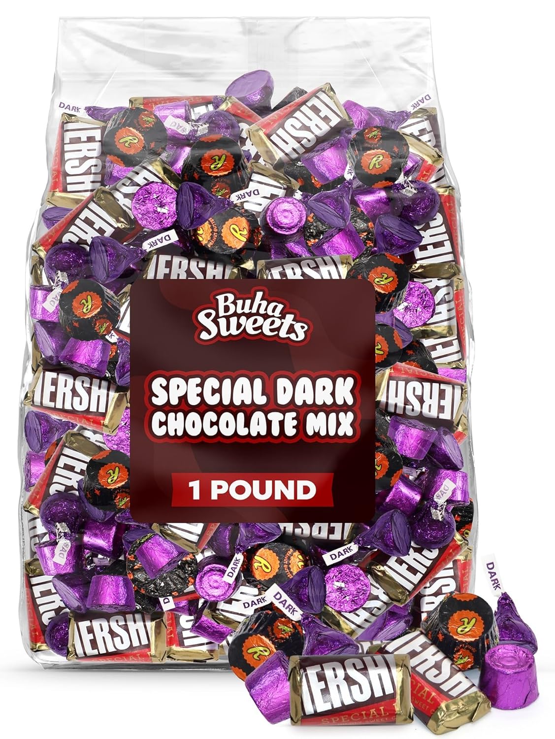 Special Dark Chocolate Variety Pack, 1lb Pack of Dark Chocolate Candy, Ideal Candy Assortment for Parties, Holidays and Special Occasions, Perfect for Snacking and Sharing