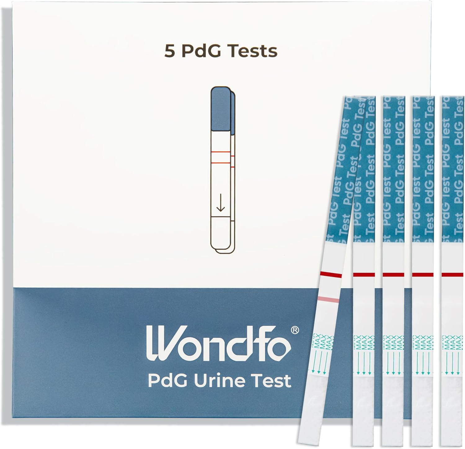 Wondfo PdG Urine Test- 5 Tests to Track Ovulation at Home for Women