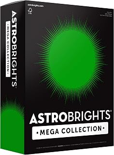 Astrobrights Mega Collection, Colored Cardstock, Ultra Green, 320 Sheets, 65 lb/176 gsm, 8.5" x 11" - MORE SHEETS! (91678)