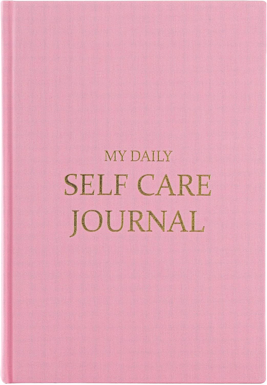 Mcdsuc Self Care Journal – Daily Reflection Notebook,Gratitude Journal for Women &Men,Self Reflection Prompts, Personal Wellness Planner with100Gsm Premium Paper,8.26 X 5.7 inches,(pink)