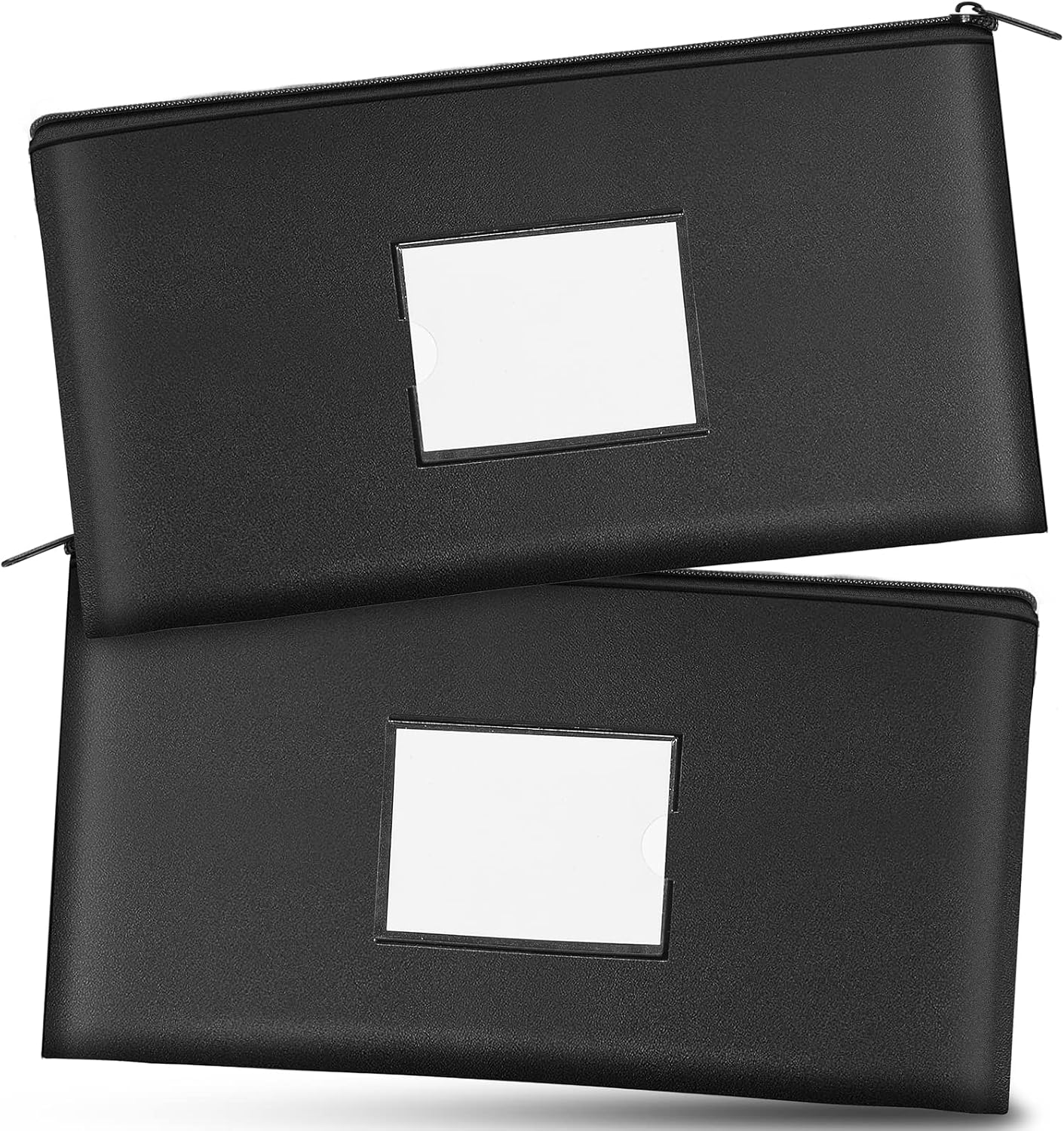 Durable Security Bank Bags With Zipper - 11x6.1 Inch Money Pouch, 2 Pieces