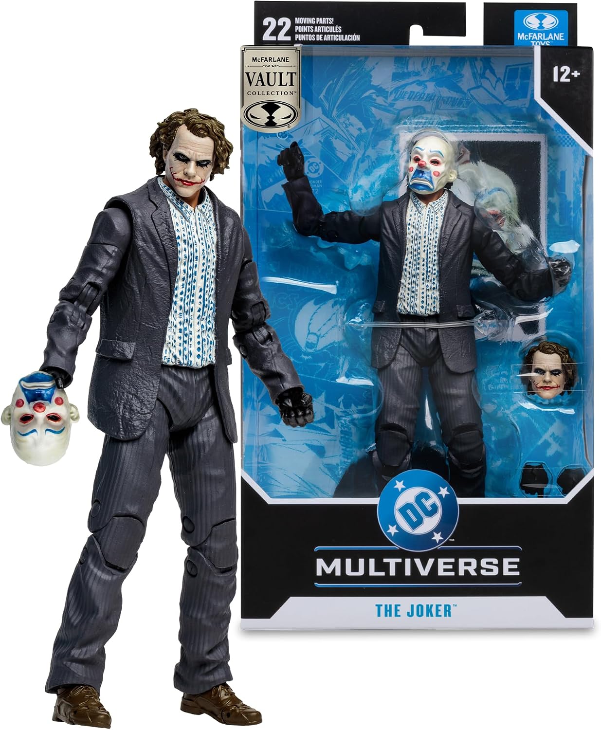 McFarlane DC Multiverse The Joker (Bank Robber) (The Dark Knight) 7in Action Figure Vault Collection