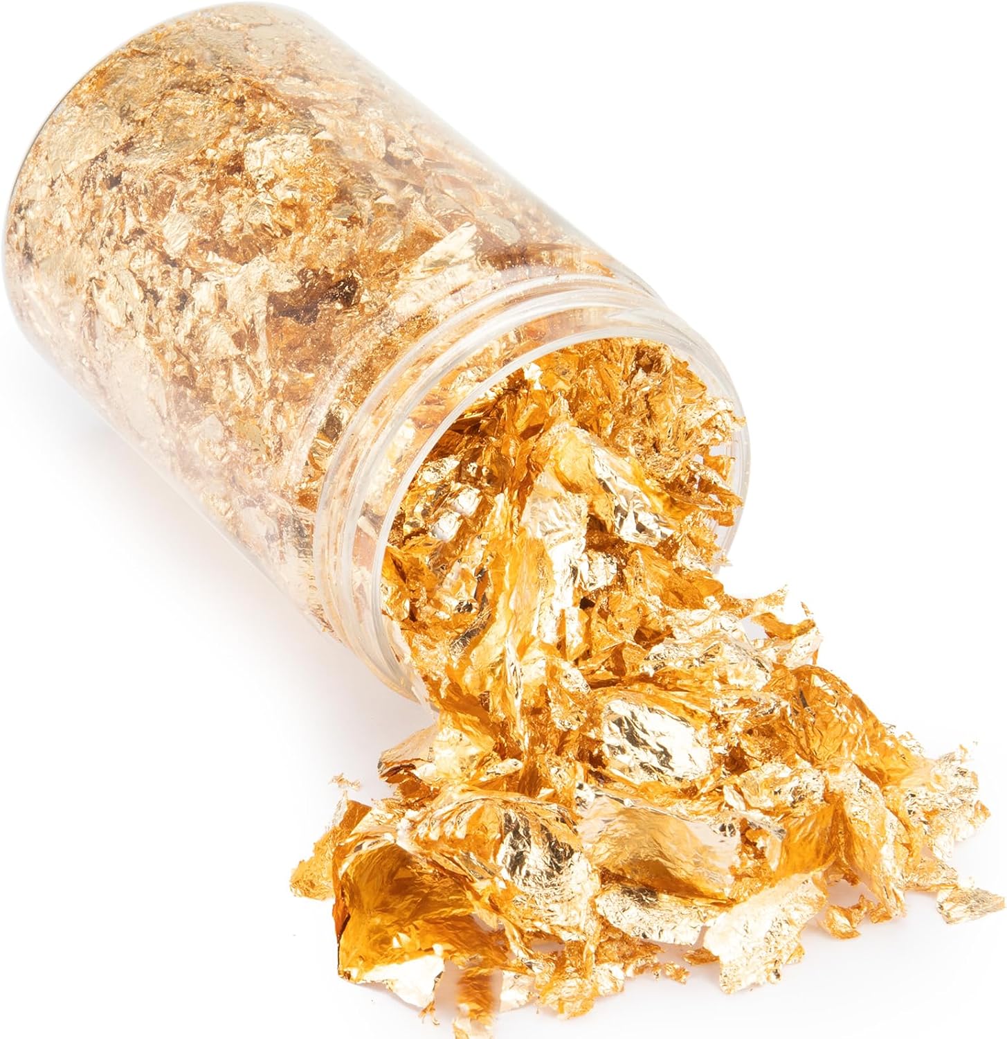 10g Metallic Foil Flakes, Gold Leaf Flakes, Gold Foil Flakes for Resin,for Nail Art, Painting, Crafts, Jewelry Making, DIY Crafts, Slime and Resin Jewelry Making