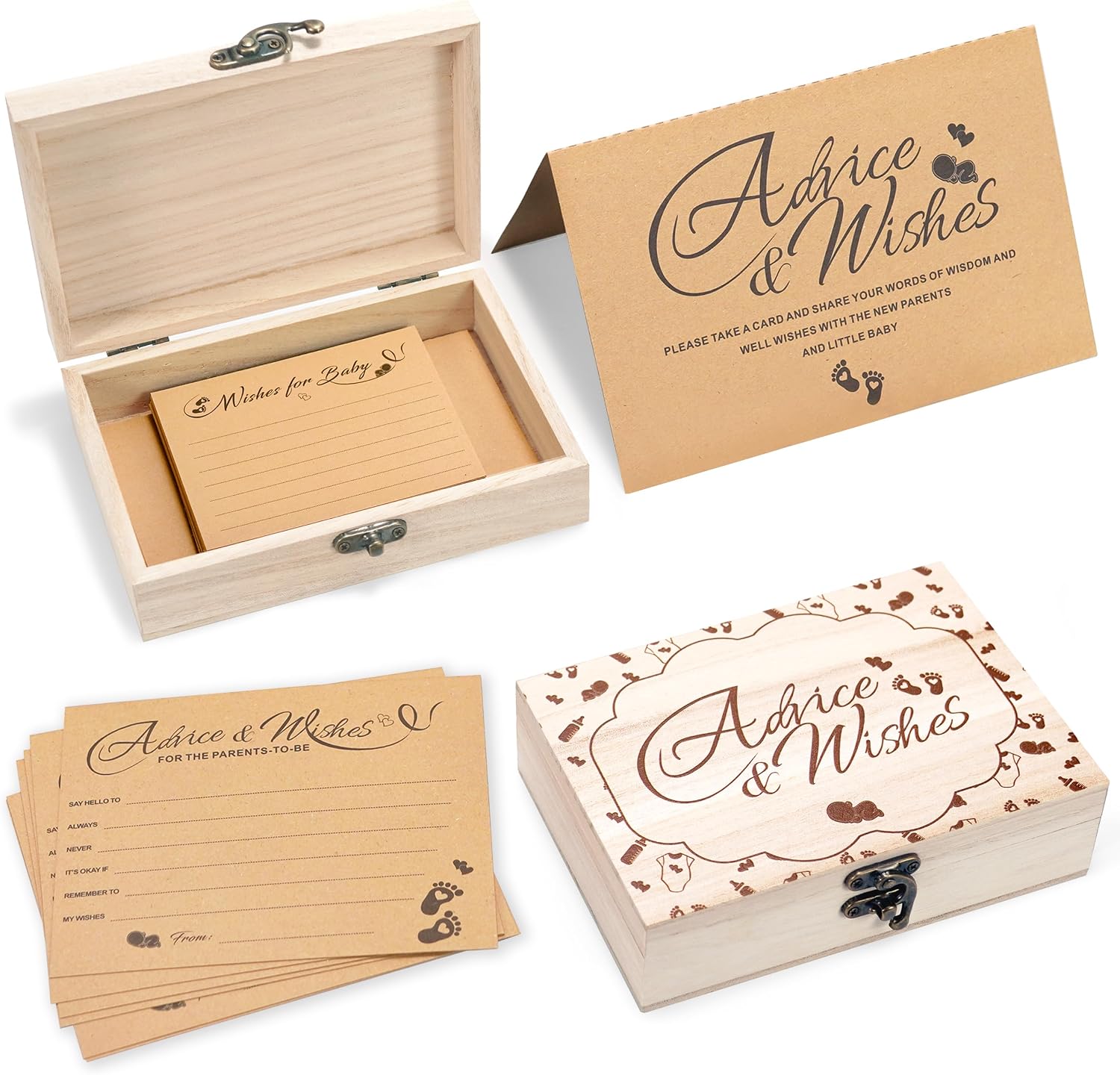 Baby Shower Advice Cards For Parents To Be, Advice For New Parents Baby Shower, Baby Shower Decorations Girl, Wishes For Baby Cards For Baby Shower Games Boy, Advice And Wishes Box, Style-C