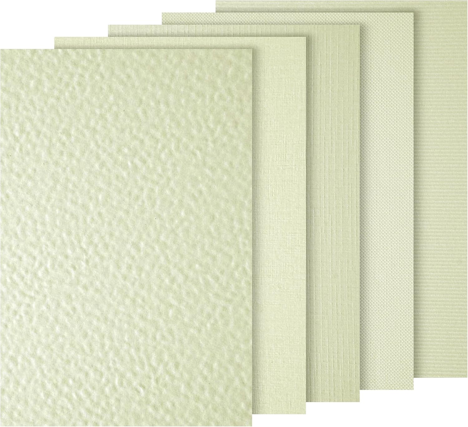 Netuno 100x White Embossed cardstock Mix A4 210x297mm 8.3x11.7in 246gsm Elfenbein Textured Paper Decorative cardstock for Invitations menus Photo Albums Table Cards Covers Business Cards Flyers