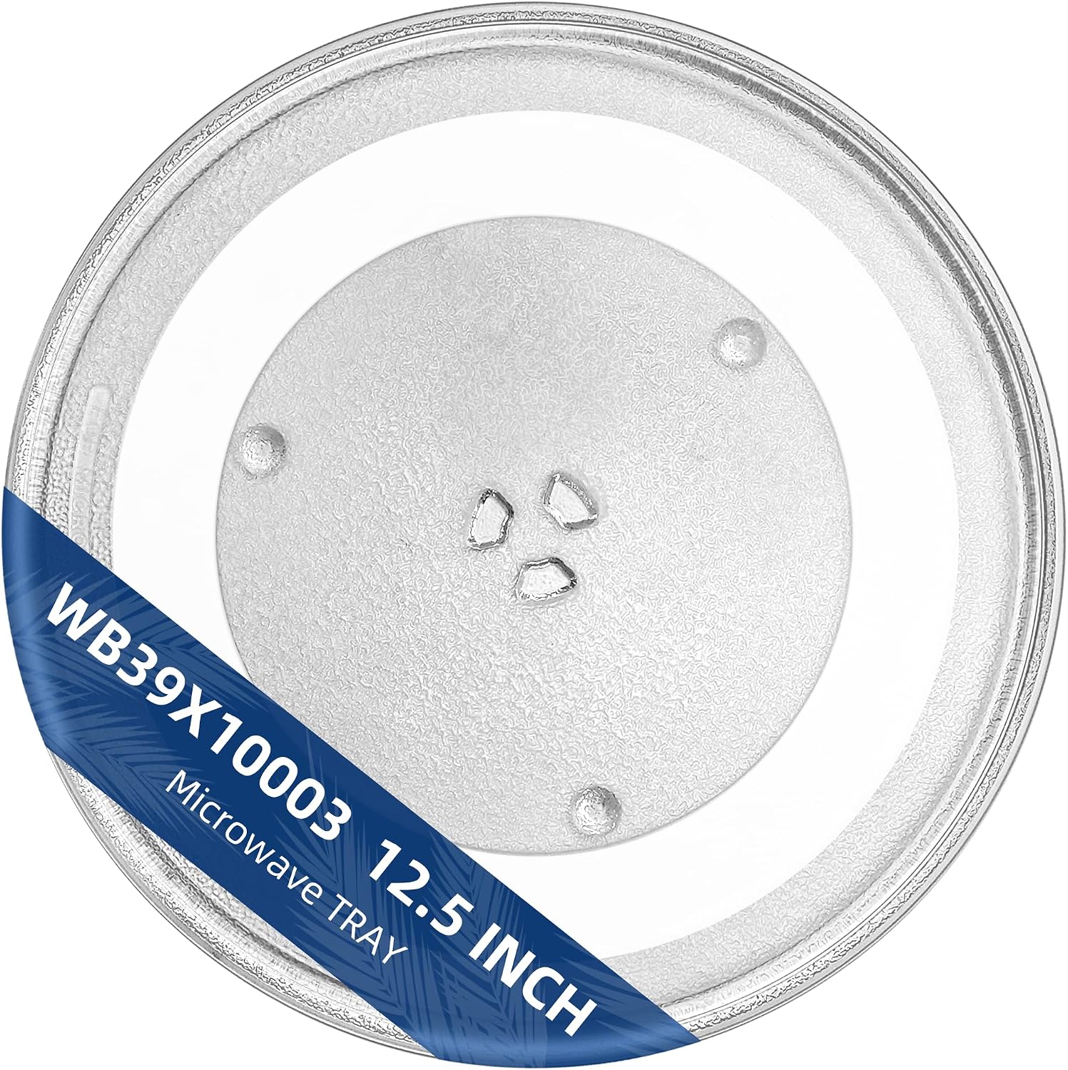 12.5" Microwave Glass Plate Replacement Fit GE Frigidaire Kenmore Hotpoint Samsung-12 1/2" Microwave Glass Turntable Tray Replaces WB39X10003 WB39X10002 WB49X10002 WB49X10069