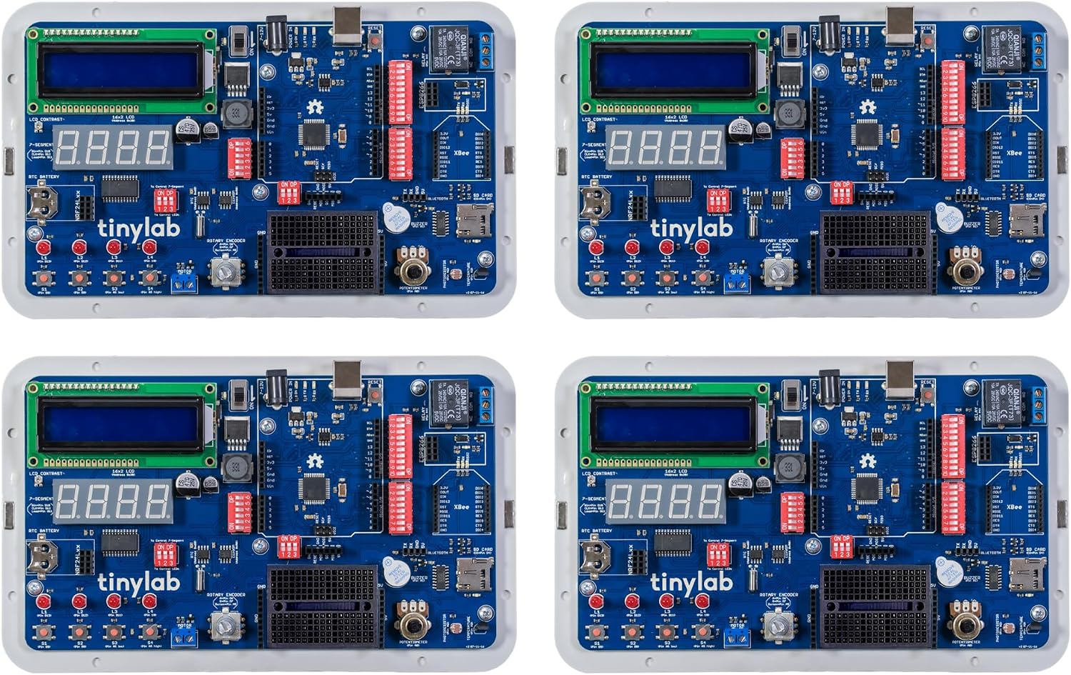 TinyLab Starter Kit Works with Arduino and 20 Modules. Coding Learning Guide, Electronics Kit for Beginners, Single Board Computer for Makers