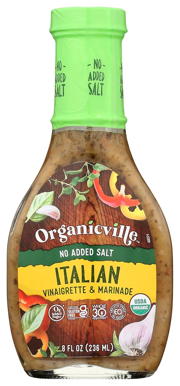 ORGANICVILLE Organic Salt Free Italian Dressing, 8 FZ