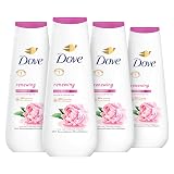 Dove Body Wash 4 Count Renewing Peony and Rose Oil for Renewed, Healthy-Looking Skin Gentle Skin Cleanser with 24hr Renewing MicroMoisture 20 oz