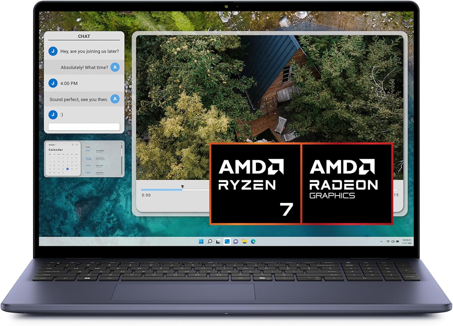 Dell Inspiron 16 5645 Laptop 16" FHD+ Display, AMD Ryzen 7 8840U, Radeon Graphics, 16GB RAM, 1TB SSD, Windows 11 Home, Fingerprint Reader, English-UK Backlit Keyboard, Midnight Blue