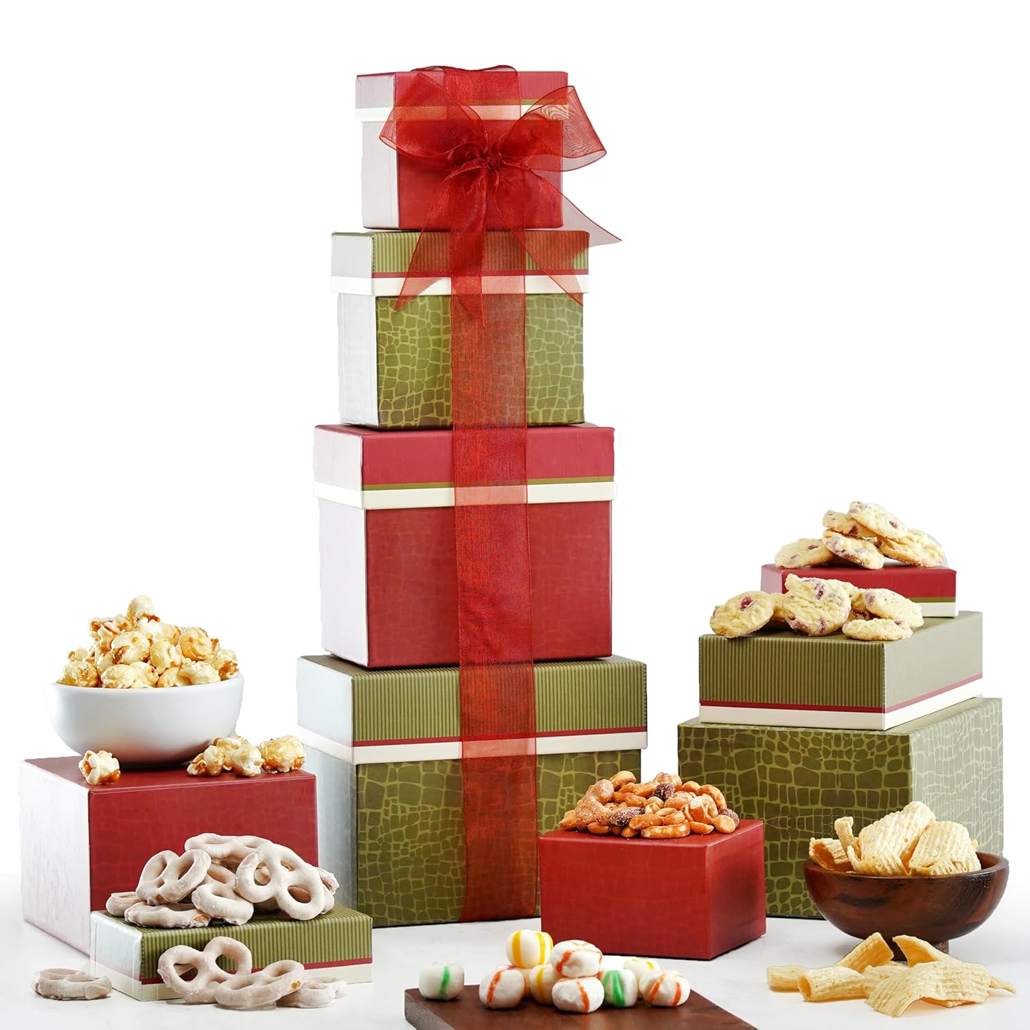 Broadway Basketeers Gourmet Food Gift Basket Tower Snack Gifts for Women, Men, Families, College – Birthday, Appreciation, Thank You, Congratulations, Corporate, Care Package