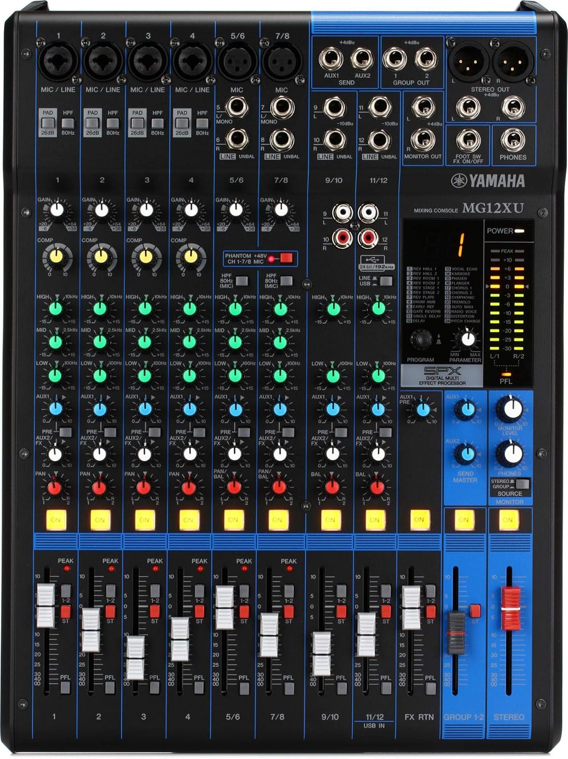 Yamaha Mg12Xu 12-Input 4-Bus Mixer With Effects