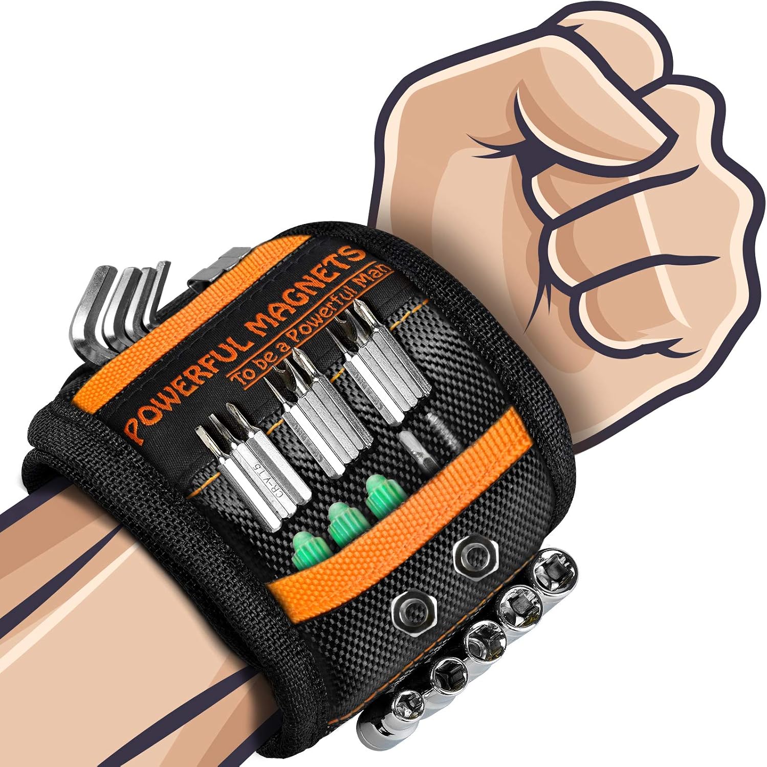 Gifts for Men Dad Christmas Presents - Magnetic Wristbands Tools Birthday Gifts for Dad Him Husband DIY Gadgets, Mens Gifts for Christmas Stocking Fillers for Men, 2025 Xmas Secret Santa Gifts Ideas