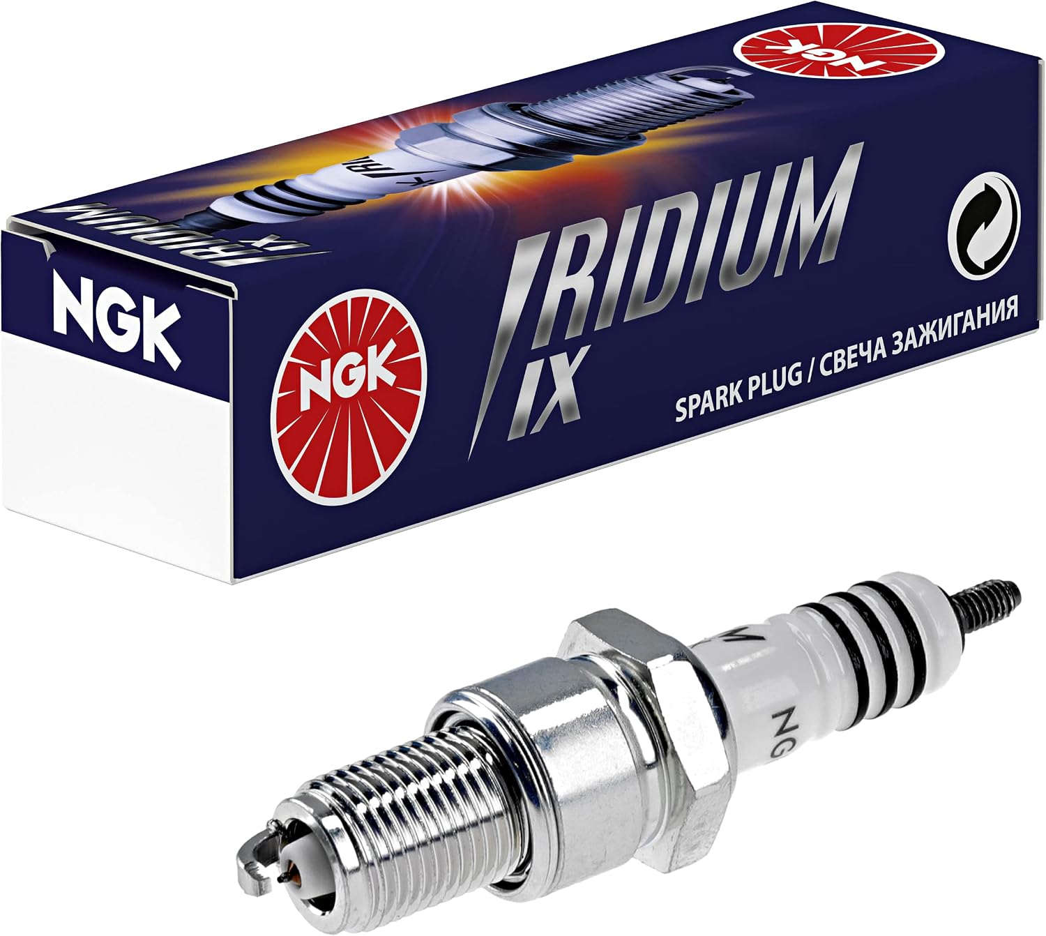 NGK Spark Plug BPR7EIX Iridium IX 4055 (Packaging may vary)