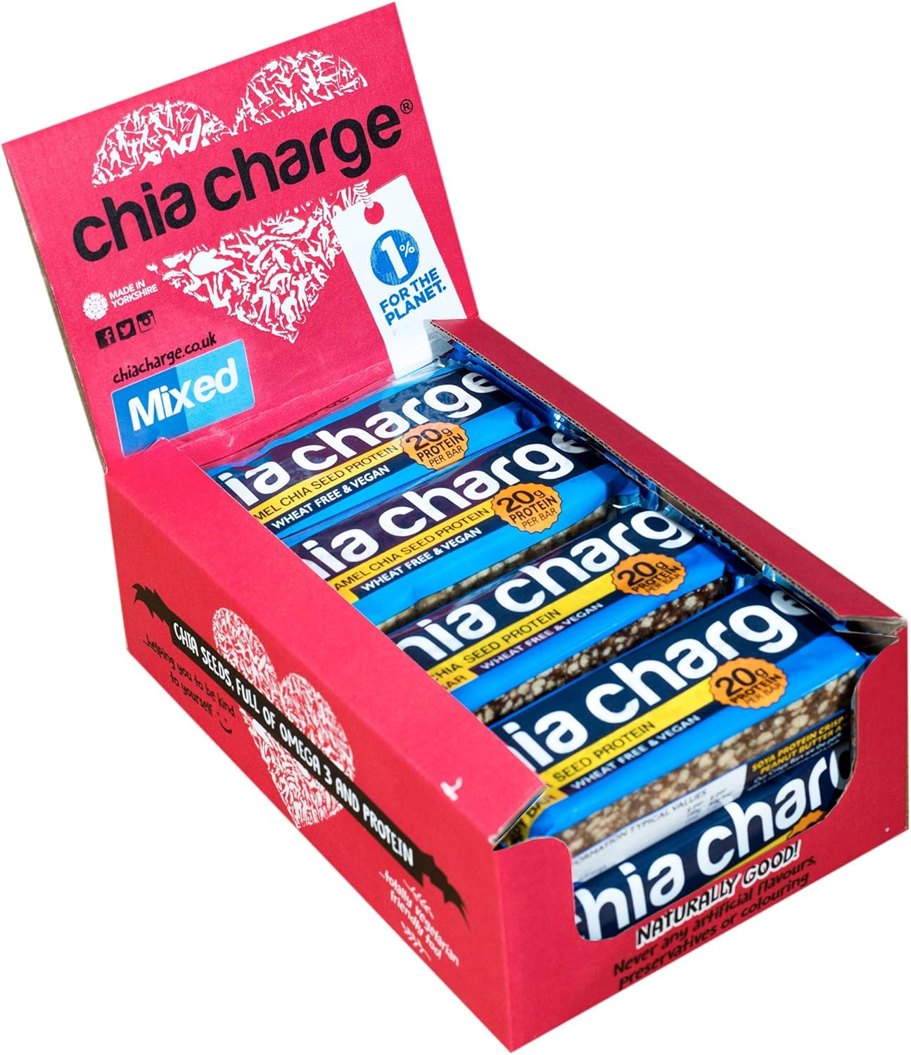 High Protein Bars - Sports Nutrition Vegan Protein Bar - 20g Protein Healthy Snack Bars for Adults - Gluten Free Nutritional - 10 x 60g (Pack of 10) Mixed Box - Salted Caramel & Cocoa