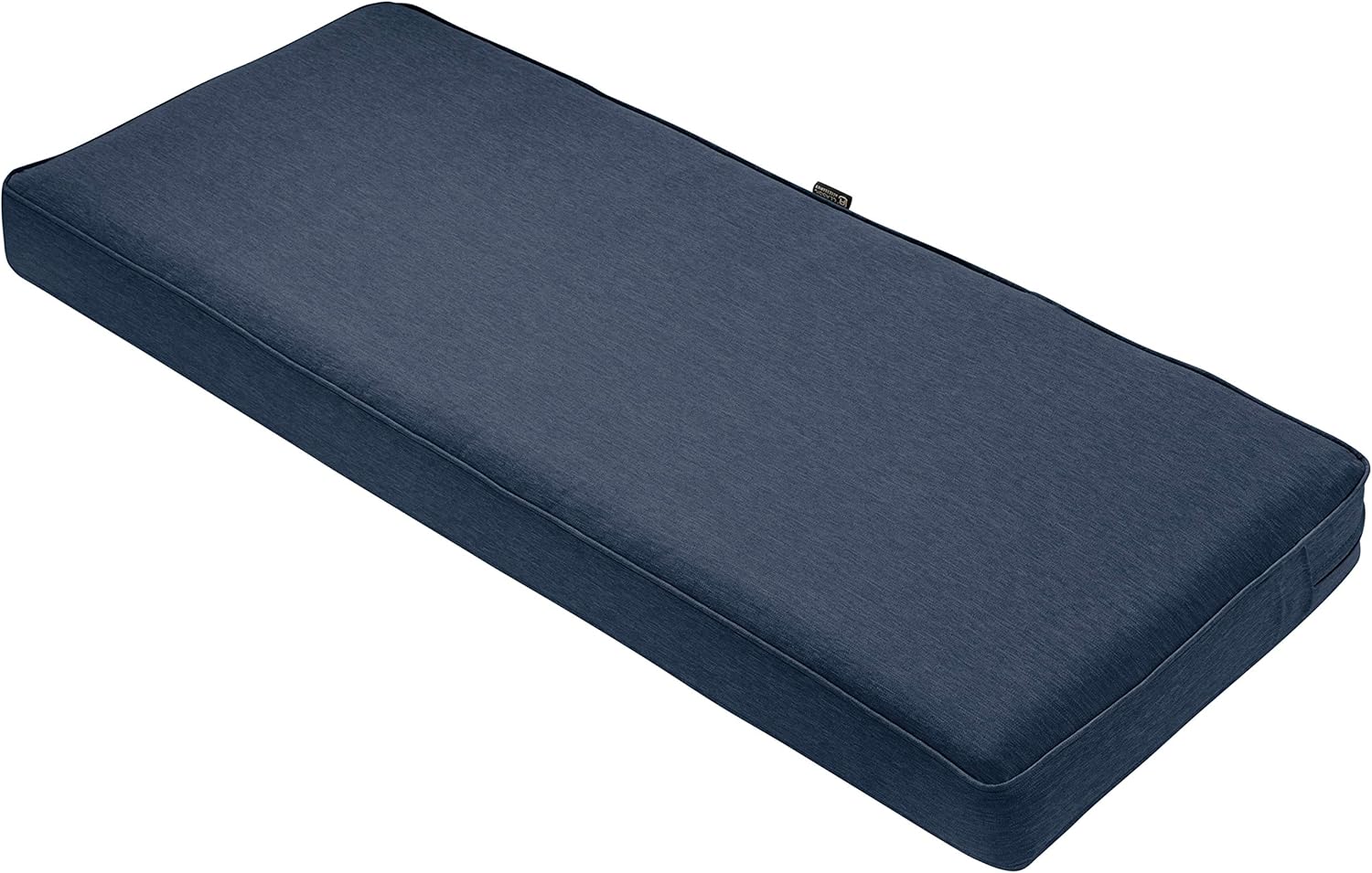 Classic Accessories Montlake Water-Resistant 54 x 18 x 3 Inch Outdoor Bench/Settee Cushion, Patio Furniture Swing Cushion, Heather Indigo Blue, Patio Loveseat Cushion