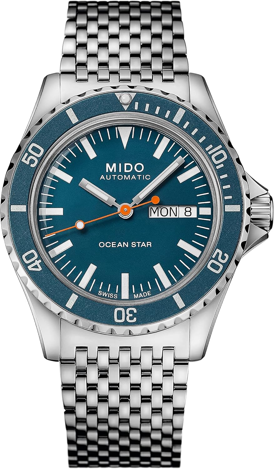 MIDO Ocean Star Tribute - Swiss Automatic Watch for Men - Blue Dial - Case 40.5mm - M0268301104100