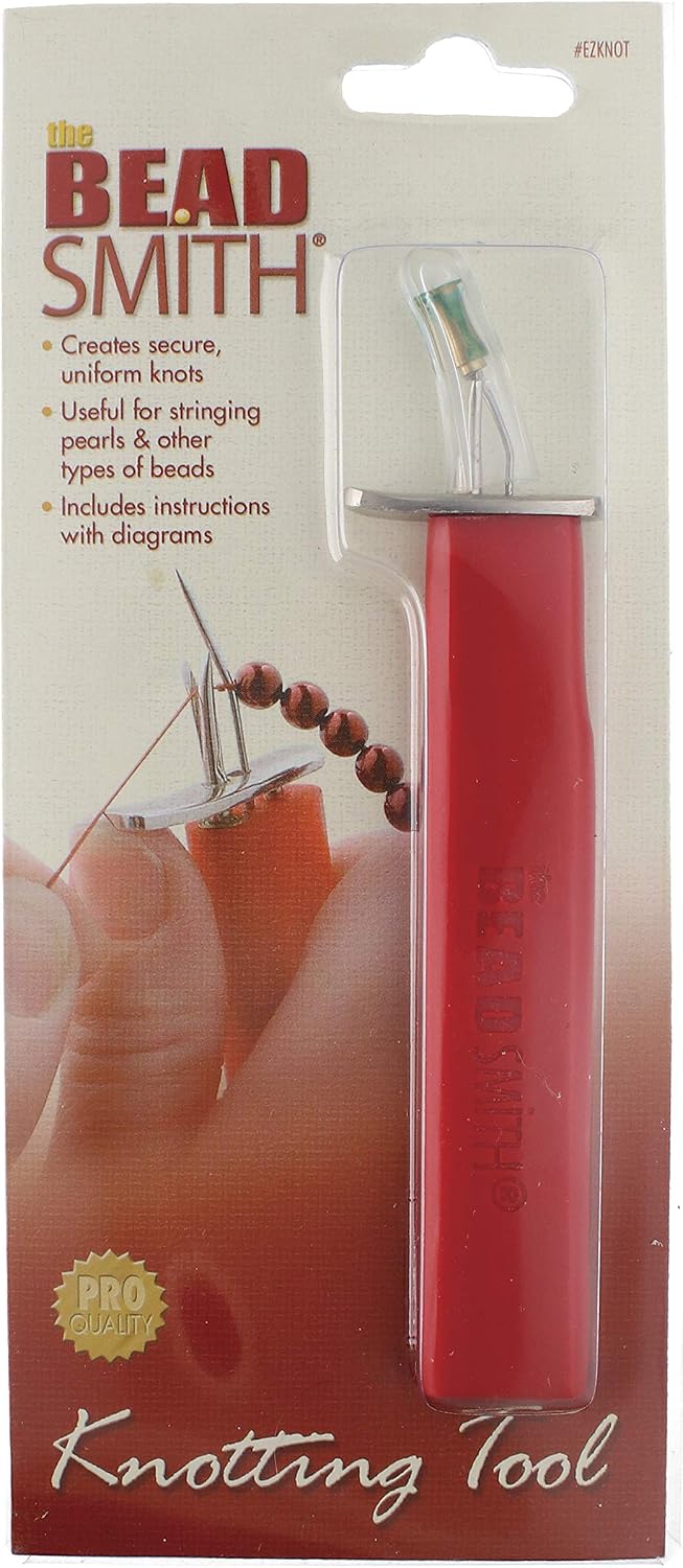 The Beadsmith EZ Knotting Tool, 6 Inches, Create Secure Knots, for Stringing Pearls and Other Beads